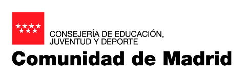 Logo Consejería de Educación, Juventud y Deporte de la Comunidad de Madrid
